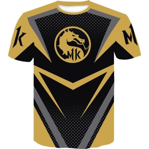 New Style Mortal Kombat T Shirt for Men Fashion tshirt Women Summer Short Sleeve t-shirt Streetwear Cool Boy Girl Game Clothes