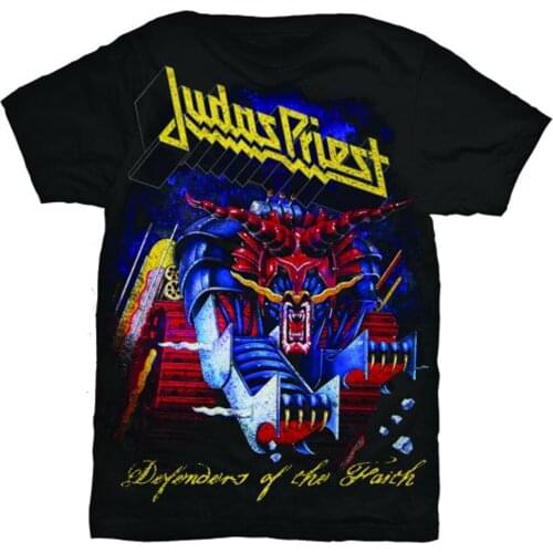Judas Priest Defenders of The Faith Rob Halford Official Tee T-Shirt Mens Unisex