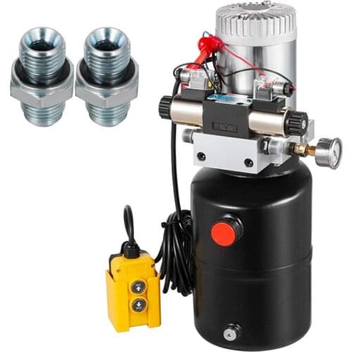 6L DOUBLE ACTING HYDRAULIC PUMP DUMP TRAILER RESERVOIR UNIT PACK POWER UNIT