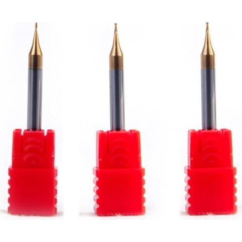 HRC60 7pcs Micro diameter ball nose end mill cutter R0.15 R0.2 R0.25 R0.3 R0.35 R0.4 R0.45 2 flutes CNC machine Milling Cutters