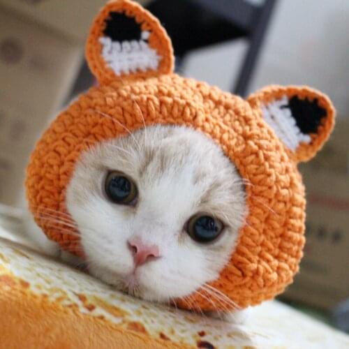 [MPK Store] Cat Beanie with Ears, Adorable Cat Costume, 2 Sizes Available