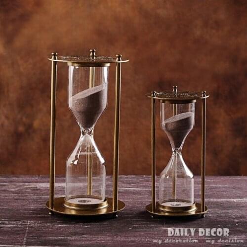 A set of alloy sand hourglass timers hourglass shower 1 hour and 30 minutes El reloj de arena Sablier La clessidra Die sanduhr