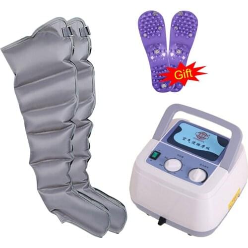 Air Compression Leg Foot massager for circulation Pressotherapy Air Promote Blood Relaxrehabilitation physiotherapy 6 chamber
