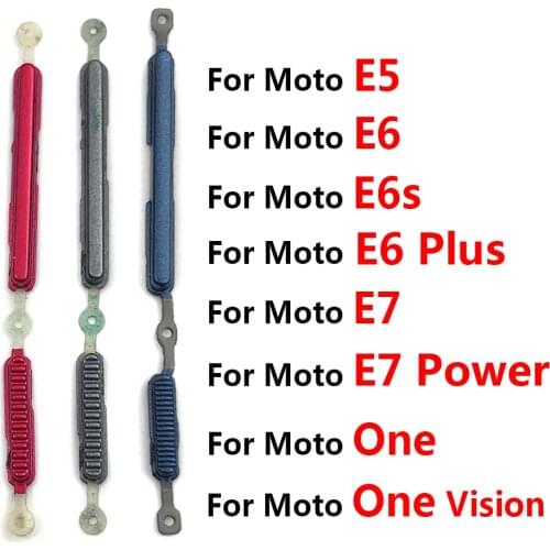New Side Power Key + Volume Button For Motorola Moto E6S E6 E5 E 2020 / For Moto One Side Button Key
