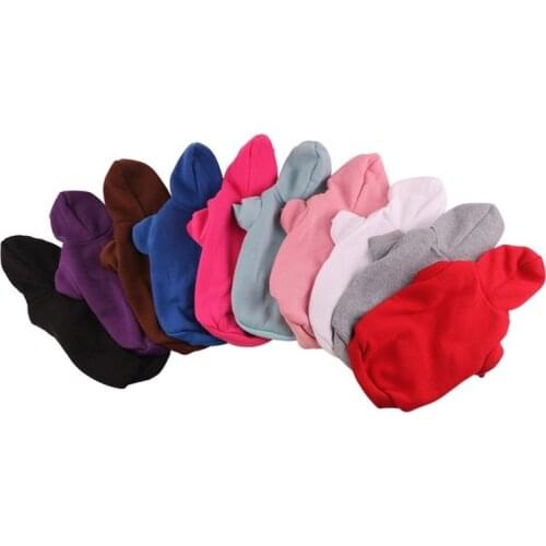 Pet Clothing Spring Autumn Winter Multicolor Dog Coat Puppy Thick Hooded Hoodie Dog Warm Costume Dog Clothes for Small Dogs