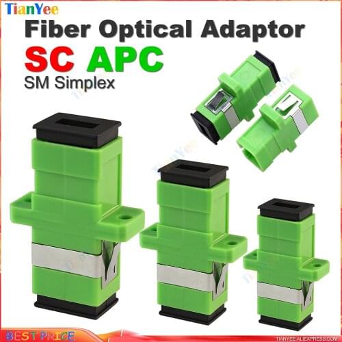 UNIKIT SC Simplex APC Simplex SC APC single-mode Fiber optic Adapter SC Optical fiber coupler SC APC Fiber flange SC connector