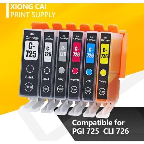 PGI725 CLI726 ink cartridges For canon PGI 725 CLI 726 IP4870 IP4970 IX6560 MG5170 MG5270 MG5370 MG6170 MG6270 printers