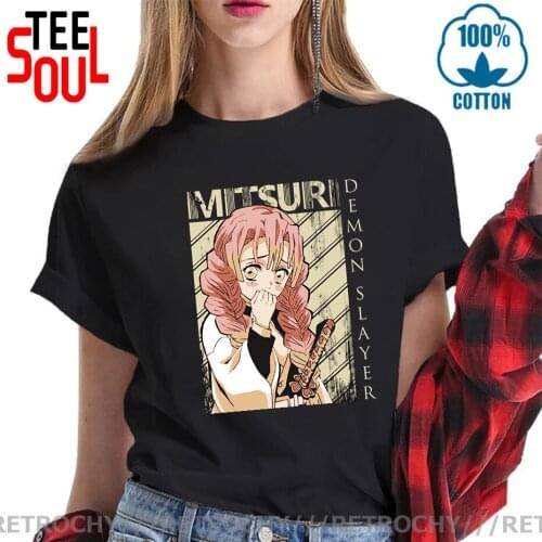 Hot Japan Anime Demon Slayer T Shirt Women Kawaii Kimetsu No Yaiba Graphic Tee Tanjirou Kamado Tops Funny Tshirt Female camiseta