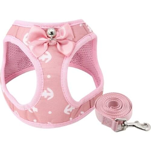 Anchor Cat Dog Harness Vest with Leash Bowtie Adjustable Suit Tuxedo Cute Bowknot Cat Harness Leash Set for Cats Kitten Puppy 10