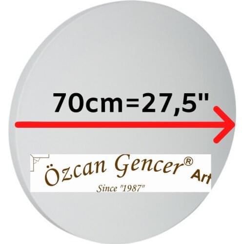 Professional Art Supply,Circle Stretched Canvas For Painting,For oilpainting acrylic..Exclusive FIVE-Time Primed Artist Canvas
