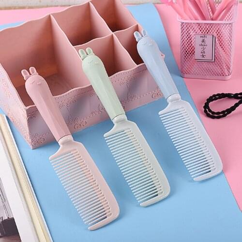 1 Pc Professional Comb Cartoon Soft Cute Rabbit Style Comb Heat Resistant Salon Hair Trimmer Brushes Antistatic Comb Accessories