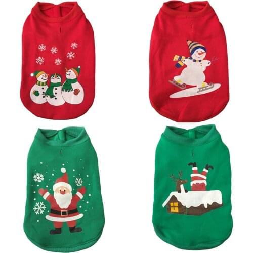 Christmas Dog Clothes for Large Thicken Warm French Bulldog Sweater Christmas Pet Clothing Sphinx Cat Sweater Winter Dog Costume