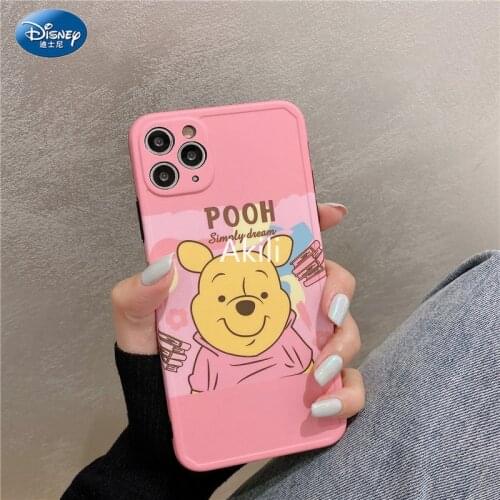 DISNEY 2021 Mickey Silicone Case for IPhone 11 Pro Xs Max Official Liquid Silicon 360 Full Cover zz0513