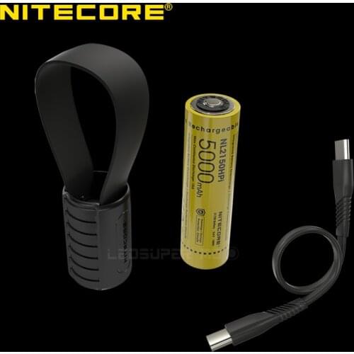 2-in-1 Fast Charging Power System Nitecore F21i i-Series Battery Charger & USB-C Powerbank with NL2150HPi 5000mAh Battery