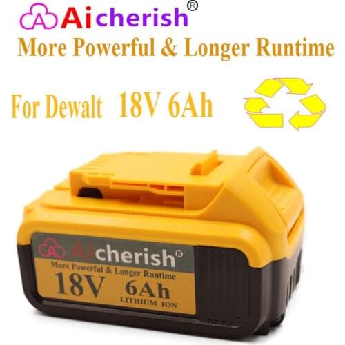 18V 3.0Ah 6.0Ah DCB200 Replacement Li-ion Battery For DeWalt MAX XR DCB205 DCB201 DCB203 Power Tool Batteries