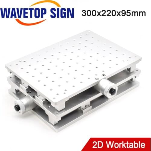 WaveTopSign 2D Worktable Fiber Laser Mark Machine 2 Axis Moving Table 300x220x90mm XY Table