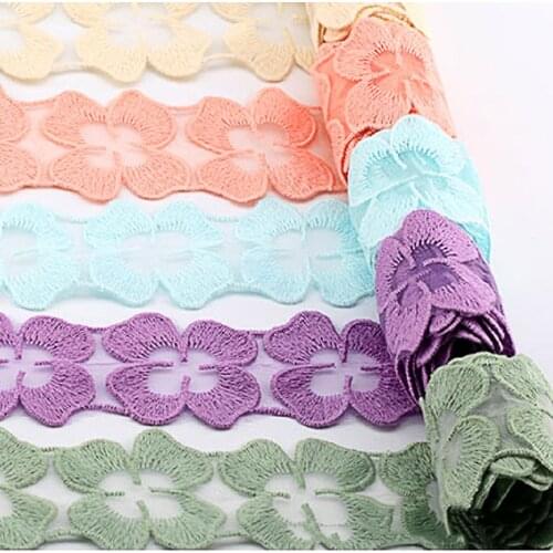 1yard/lot European Lace Ribbon Tape width 50MM lace fabric Trim Ribbons for DIY Sewing Garments Handmade Clothing Accessories