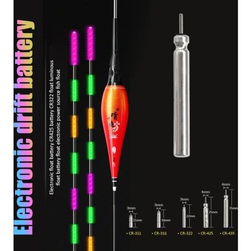 10 Pcs/lot CR311 CR322 CR425 CR435 DLY ZH Float Lithium Pin Luminous Float Tool Fishing Buoy Tackle Accessories
