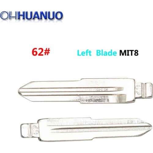 2pcs/lot NO.62# metal uncovered pull on white KD key type # 62 for Mitsubishi (left) for Benz mini no. 62 sheet