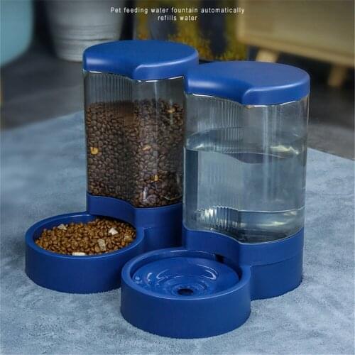 Pet Bowl Automatic Feeder Dog Cat Food Bowls With Water Dispenser Double Dog Drinking Bowl Cats Dish Bowls for Pet Food Supplies