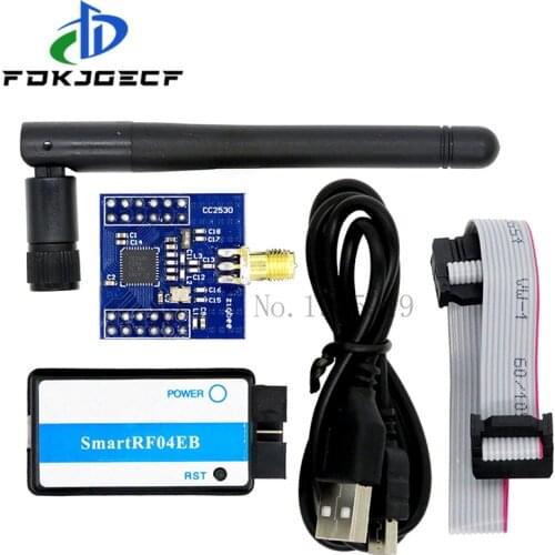 CC2530 Zigbee Wireless Module CC2530F256 Serial Port Wireless Core Board 2.4GHz Antenna SmartRF04EB ZigBee downloader Emulator