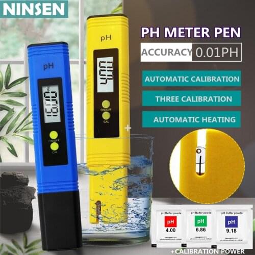Digital LCD PH Meter Pen Of Water Quality Purity Tester Automatic Calibration Accuracy 0.01,Suitable For Aquarium Swimming Pool