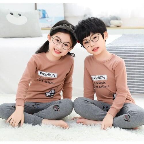 Cartoon Kids Pajama Set Children Cotton Pyjamas Toddler Infant Pijimas Baby Girl Clothes Boys Sleepwear New Autumn Clothing Suit