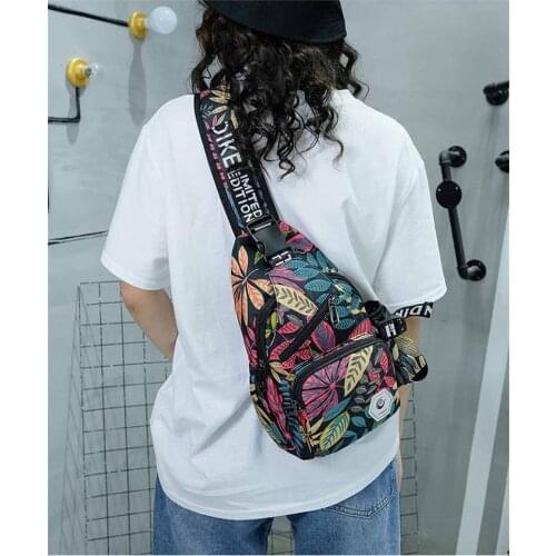 Travel Hiking Daypack Camo Prints Sling bag Chest Pack Multipurpose Female Crossbody Shoulder Bag
