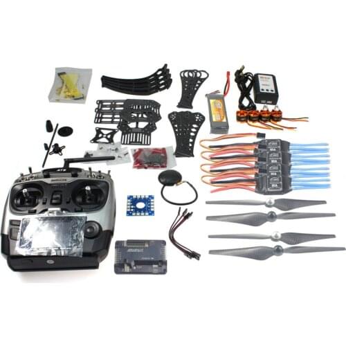 F14892-C DIY RC Drone Quadrocopter ARF X4M360L Frame Kit with GPS APM 2.8 AT9 TX Frame Kit