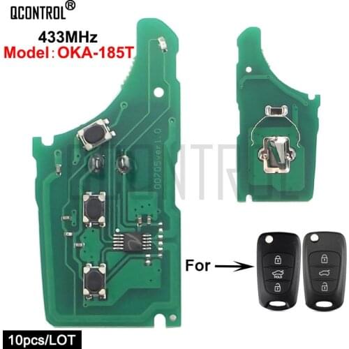 QCONTROL Car Remote Key Electronic Circuit Board for HYUNDAI CE0682 OKA-185T Auto Transmitter ASSY 433-EU-TP Control Alarm