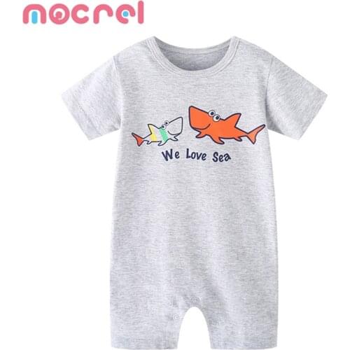 Rompers For Babies Baby Clothing Childrens Short Sleeve Summer Suit 0-2 Years Old Newborn Babies Jumpsuit Climb Clothes