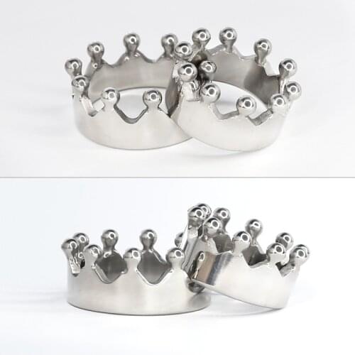 Crown Stainless Steel Cock Head Glans Penis Ring Sex Increase Orgasm Sex delay ejaculation Toys for Men Foreskin Corrector Rings