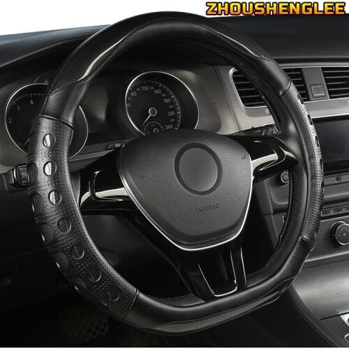 ZHOUSHENGLEE Microfiber Leather Car Steering Wheel Cover For BORGWARD BX5 BX6 BX7 BXI7