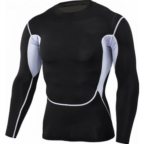 Men Long Sleeve Camouflage Fitness Compression Sport Shirt 3D Quick Dry Mens Running T-shirt Gym Workout Clothing Top