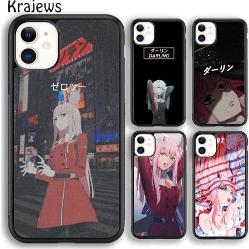 Krajews HIRO TWO Darling in the FranXX Soft Phone Case Cover For iPhone 5 SE 6s 7 8 plus X XR XS 11 12 pro max Samsung S8 S9 S10