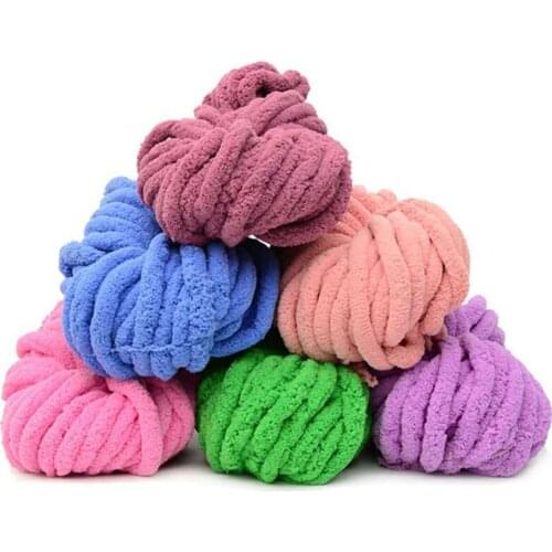 Chenille Blankets DIY Line Wool Yarn Home Sofa Carpet Woolen Material