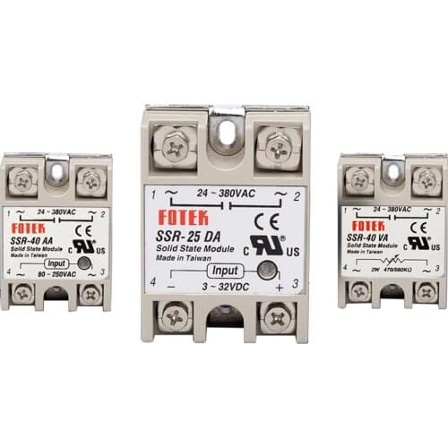 40A single-phase solid state relay module SSR-25DA DC control AC AC AC control AC small SSR-10DA SSR-40DA 10A 25A