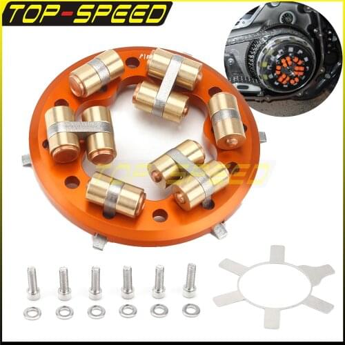 Orange Variable Clutch Pressure Plate High Performance Motorcycle For Harley Big Twin Fat Boy Electra Glide 1998-2016