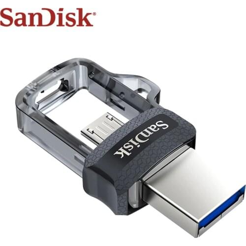 Original SanDisk Dual OTG usb flash drive DD3 130MB/s 32gb 64gb 128gb USB 3.0 pen drive for Android Phone/Computer pendrive
