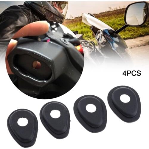 4pcs Turn Signal Adapters Spacers For Yamaha YZF R6 R1 1998-2012 FZ1 FZ6 FZ6R FZ8 XJ6 Light Indicators Front Or Rear (Black) New