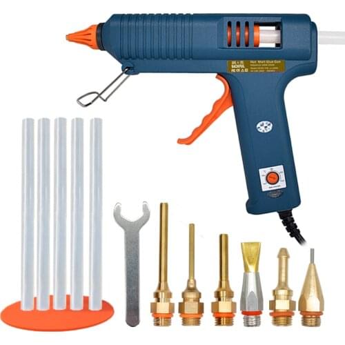 Hot Melt Glue Gun 150W Adjustable Temperature Glue Gun Nozzle 11mm Glue Sticks Professional Indusrial Melt Gun Adhesive Hot Gun