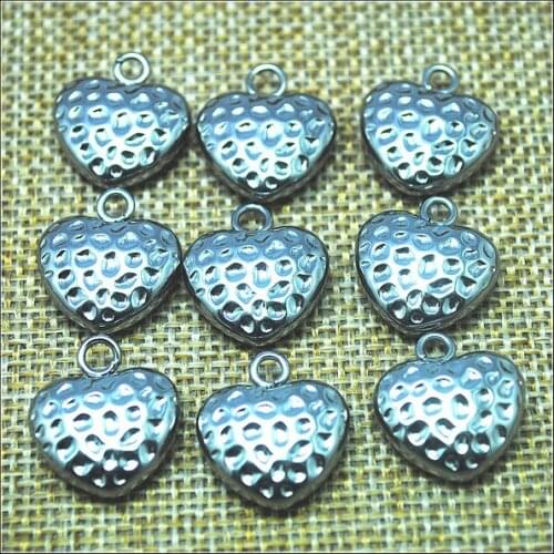 5pcs 304 stainless steel charms pendants SS pendants heart starfish butterfly shapes for fashion women bracelets making parts