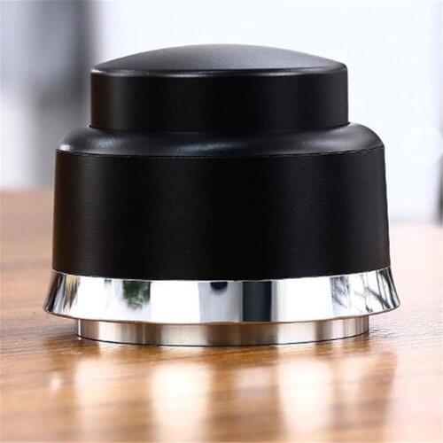 58mm Coffee Distributor Press Tamper 304 Stainless Steel Flat Base Wind Bell Constant Force Powder Compactor Press Powder Hammer