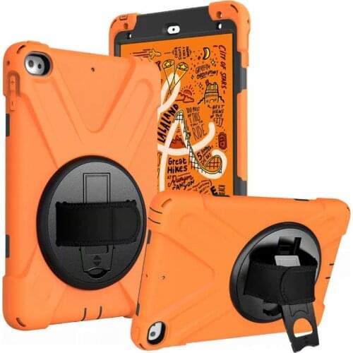 Hand Strap & Neck Strap PC+Silicon Hard Tablet Protective Shell Cover Stand Holder Case for IPad Mini 4 5 7.9" Cover Funda+pen