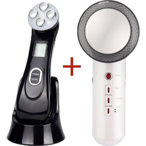 RF&EMS Radio LED Mesotherapy Electroporation+Ultrasound Cavitation Face Beauty LED Photon Skin Rejuvenate Body Slimming Massager