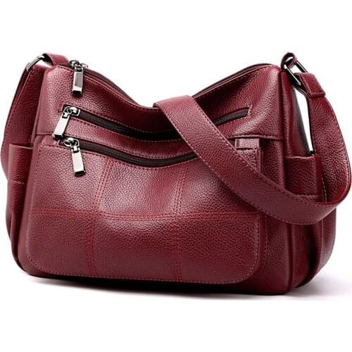 Sling crossbody bags for women bolso bandolera womens bags sac bandouliere red leather shoulder bags schoudertas tasjes dames