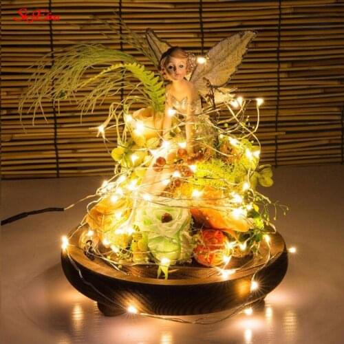 1/2/3/5/10M LED String Lights Garland Fairy Lights Christmas led Outdoor Remote For Patio Home Tree Wedding Decor 5z