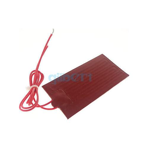 110V AC 50x120mm 15W Rectangle Flexible Waterproof Silicon Heater Pad For 3D Printer Oil Tank