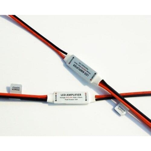 DC12V 12A Mini LED Amplifier For single color 5050 3528 5630 3014 2835 SMD LED strip Light