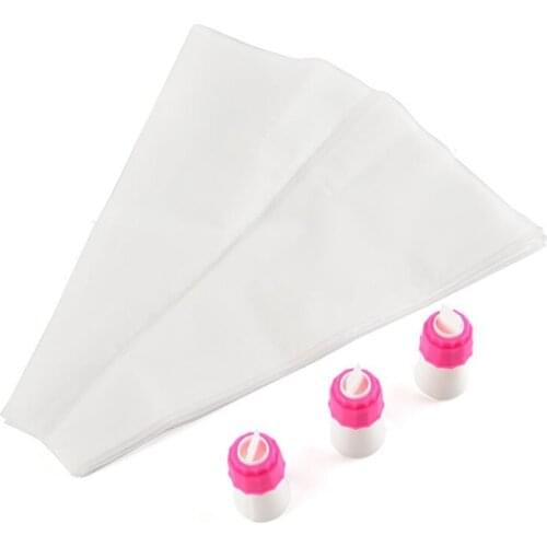 2Pcs/Set Russian Double Two Color Cake Dessert Decorators Icing Piping Bag Cream Pastry Nozzles Converter Adaptor Topper Tools